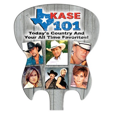 Electric Guitar Hand Fan Without Stick