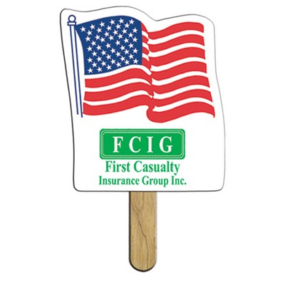 Flag Stock Shape Mini Fan